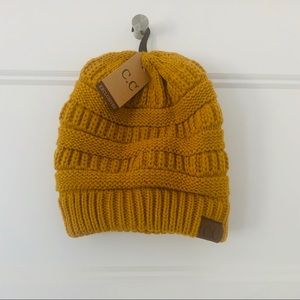 Mustard Yellow Winter Hat